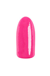 A 0.5 ounce glass jar of EzFlow TruGEL Brunch with Punch nail gel polish